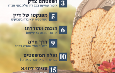 עלון הוראה ומשפט – ניסן תשע"ט