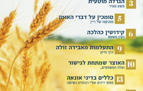 הוראה ומשפט – סיון תשפ"א